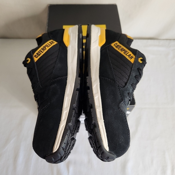 Caterpillar Womens Composite Toe Non Metallic Black and Yellow Sneakers New - Picture 7 of 9